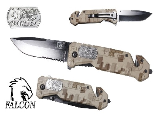 Falcon 8" Spring Assisted Pocket Knife KS9009CF-3